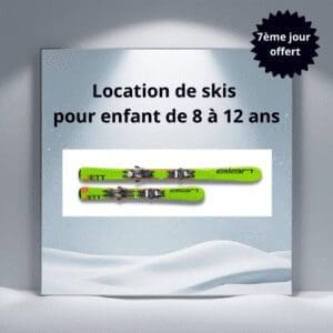 Skis Elan Jett Quick Shift pour enfants de 8 à 12 ans en location à Guillestre, adaptés pour un apprentissage facile et sécurisé du ski